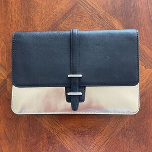 Elegant Black and Silver Women's Clutch